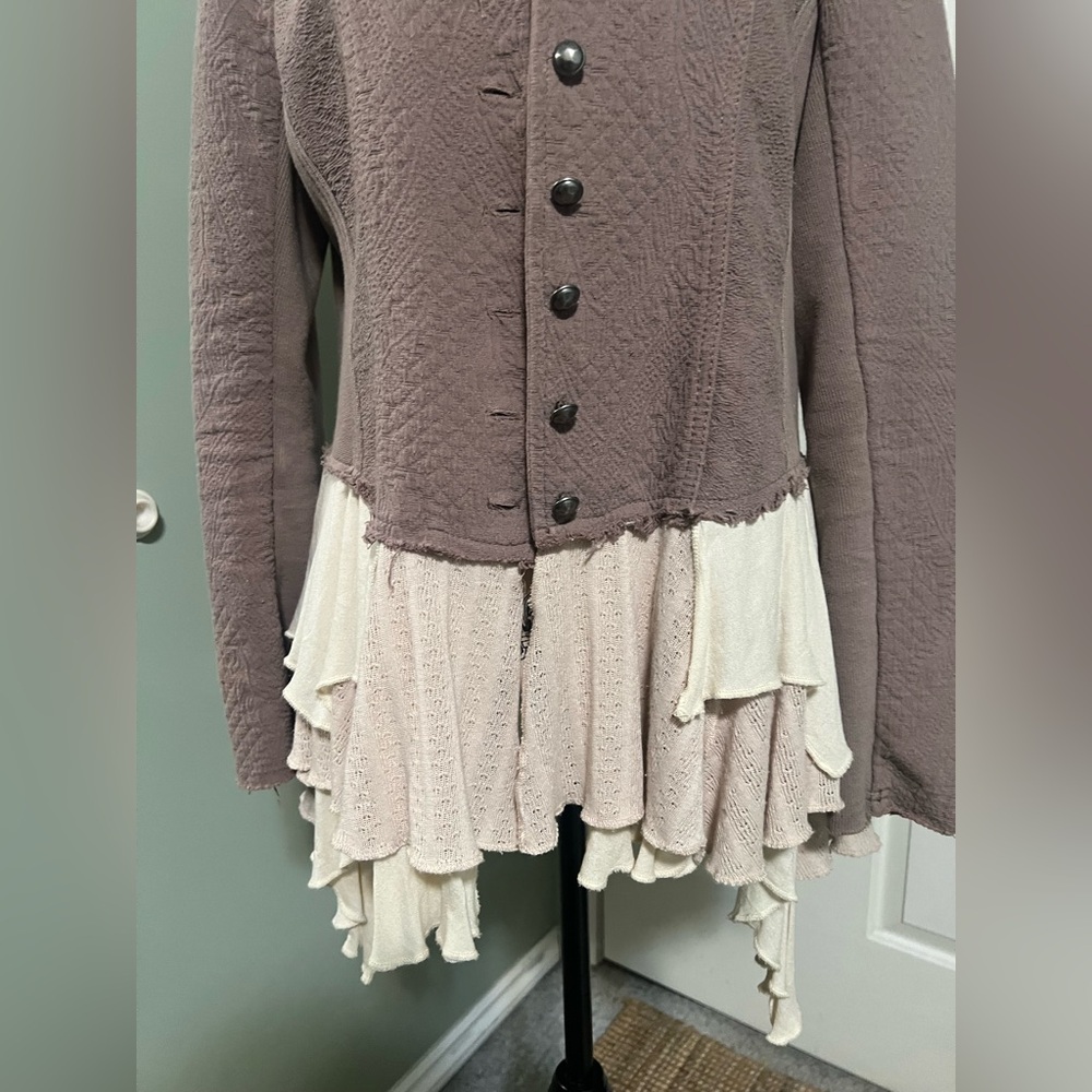 Free People Military Ruffles Jacket - Picture 13 of 13